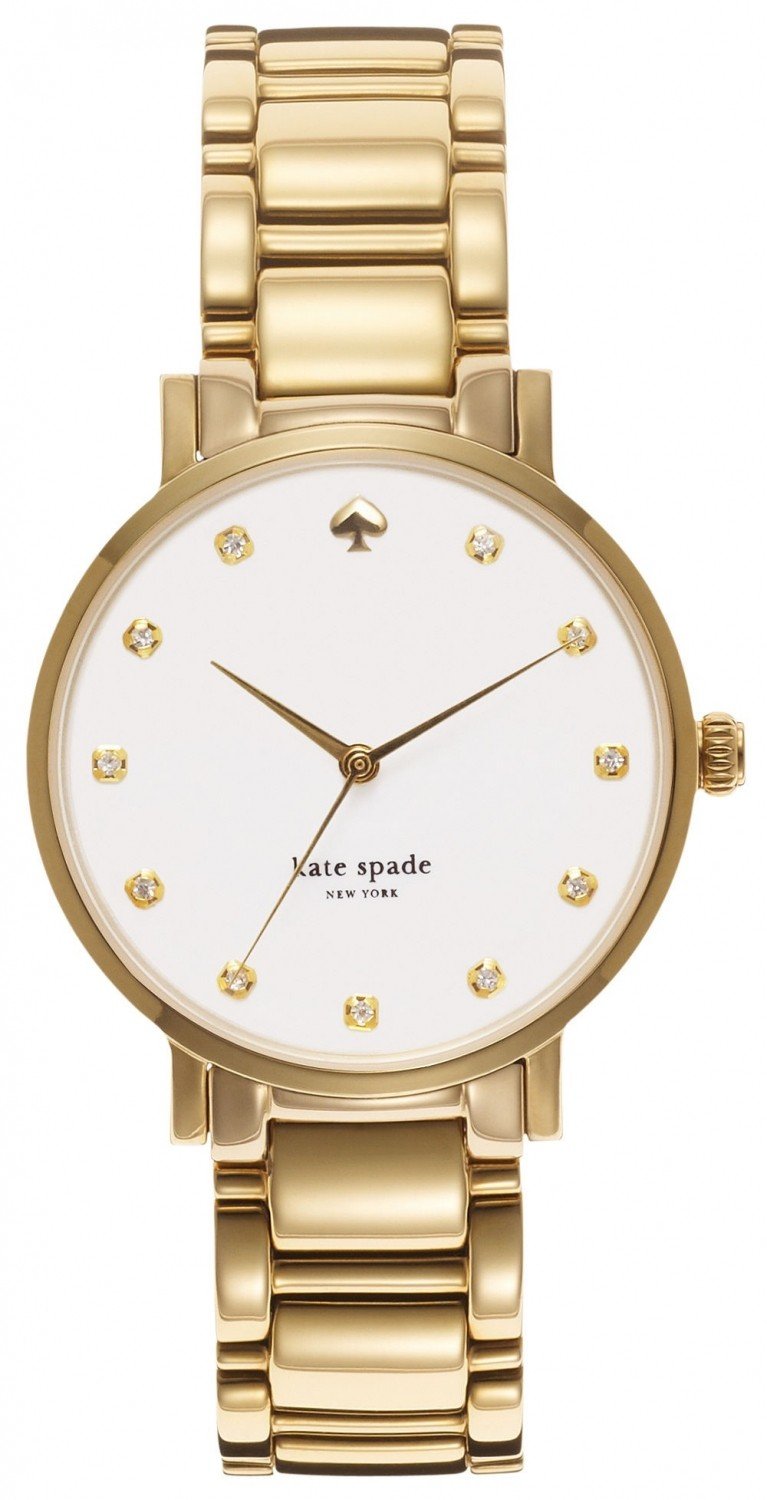 Đồng hồ kate spade new york Watch, Women's Gramercy Gold-Tone Stainless  Steel Bracelet ✓ 