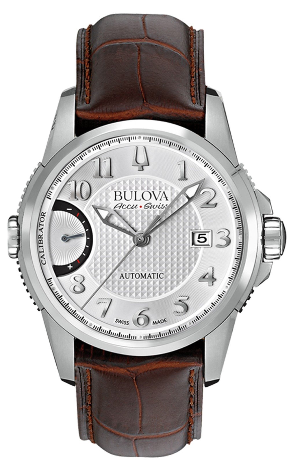 ng h Calibrator Collection Automatic White Dial Brown Leather