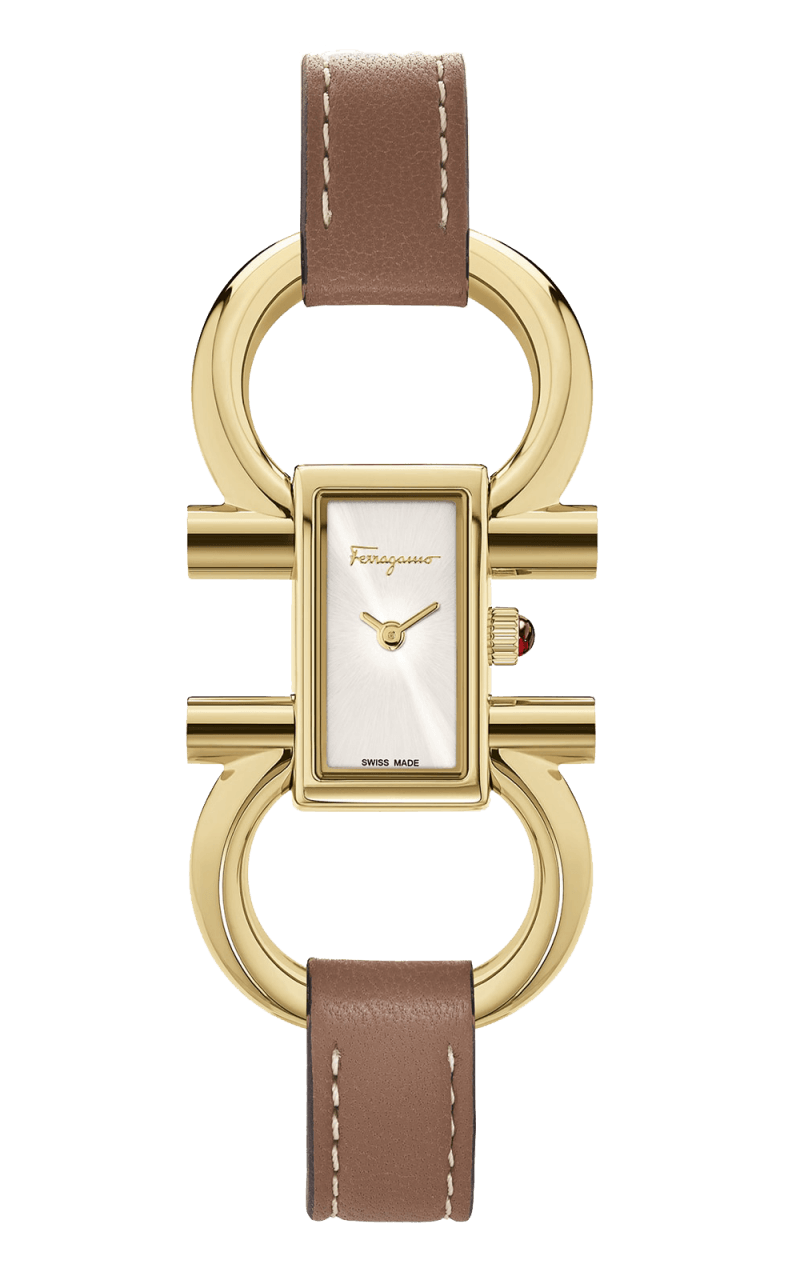 Đồng hồ Salvatore Ferragamo Double Gancini watch, 13 x 23mm SFDO00319