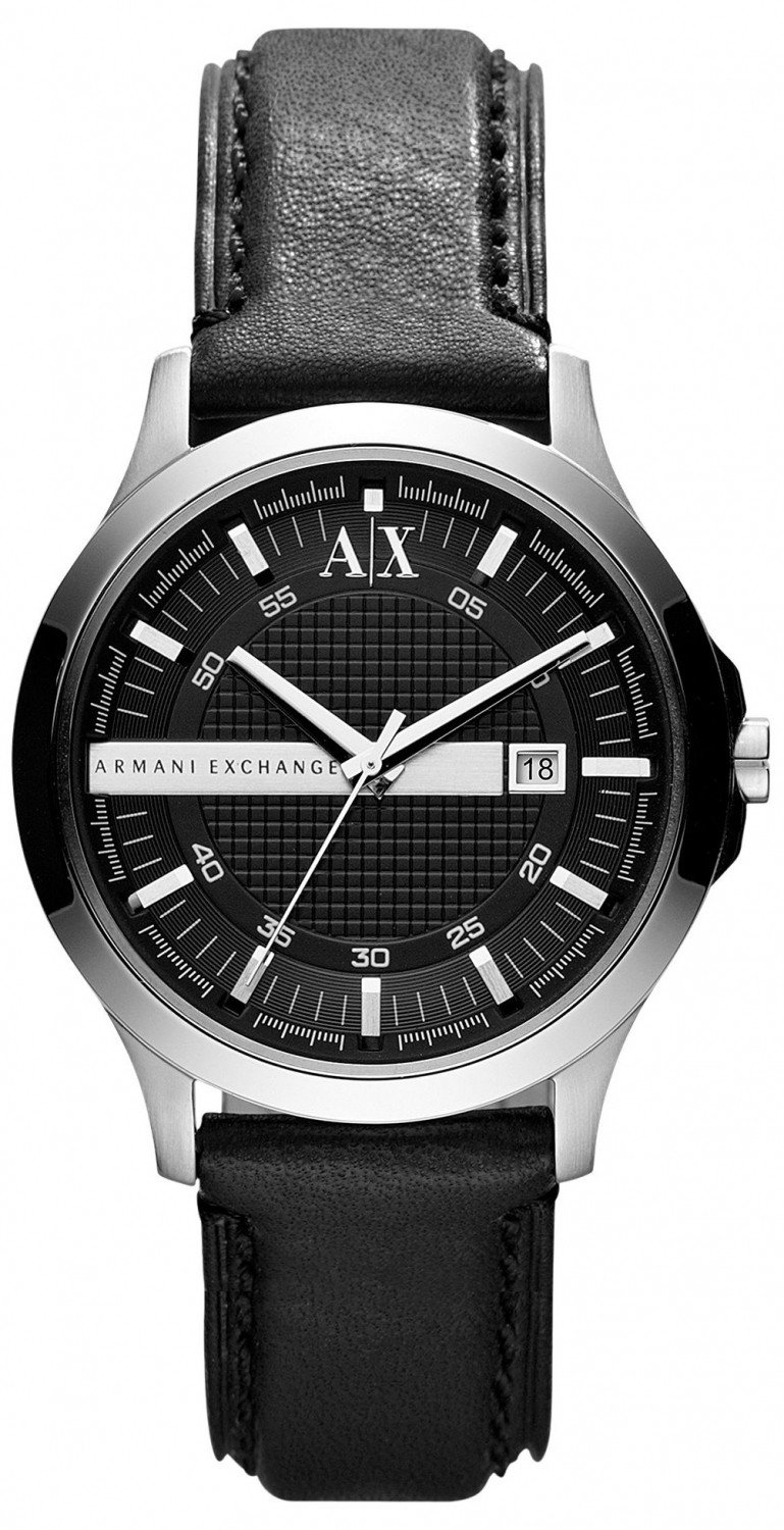 Đồng hồ A|X Armani Exchange Watch, Men's Black Leather Strap 40mm AX2126 ✓  