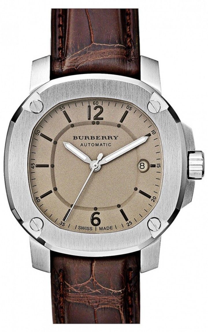 Đồng hồ Burberry The Britain Automatic Alligator Strap Watch 43mm 