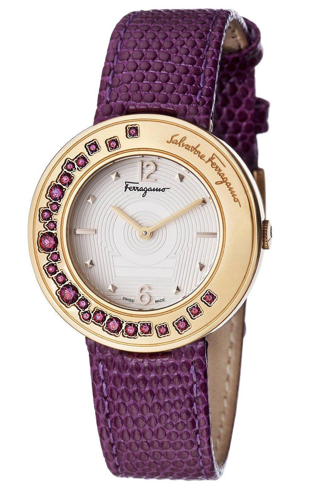 Đồng hồ Salvatore Ferragamo Women's GANCINO SPARKLING Stones Gold IP