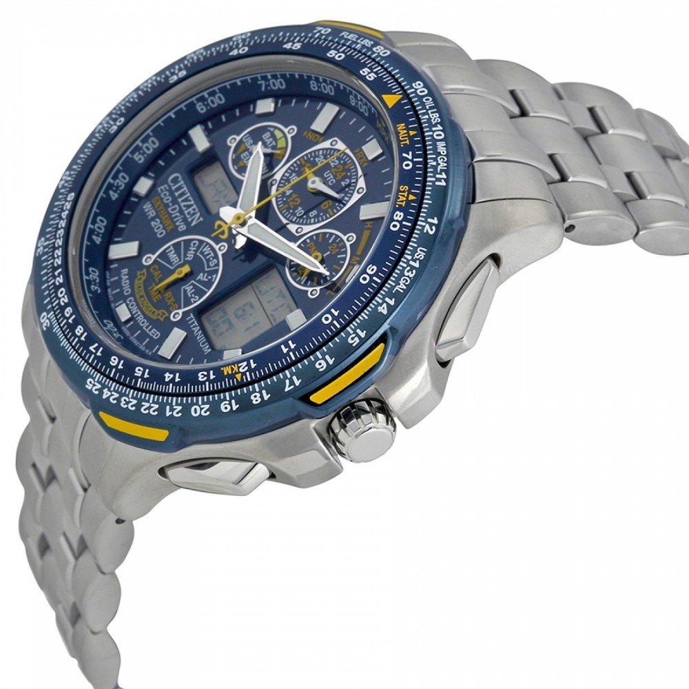 Đồng hồ Citizen Blue Angels Skyhawk A-T Men's Titanium Watch 45mm  JY0050-55L ✓ 