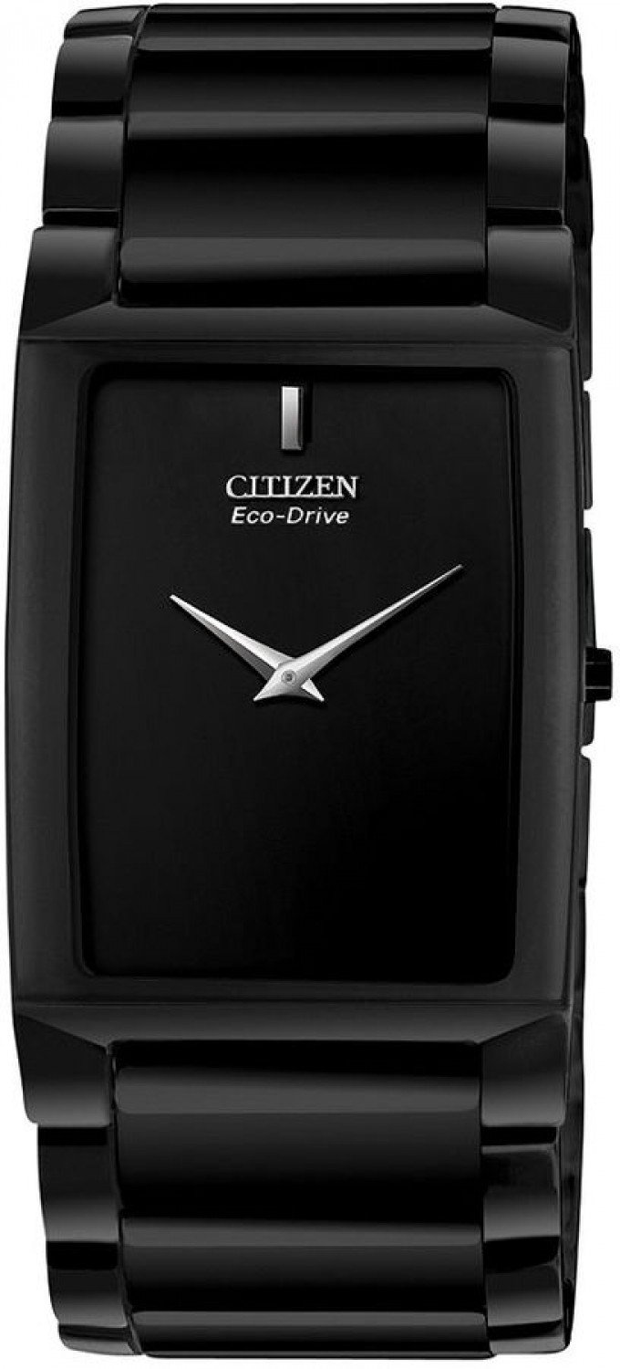 Đồng hồ Citizen Watch, Men's Blade Black Ceramic Bracelet 36x28mm ✓  