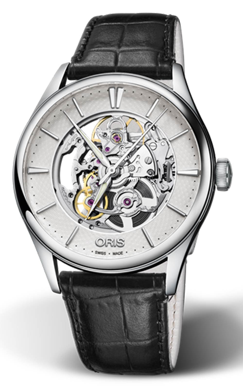 ng h Oris Artelier Skeleton 40mm 01 734 7721 4051 07 5 21 64FC