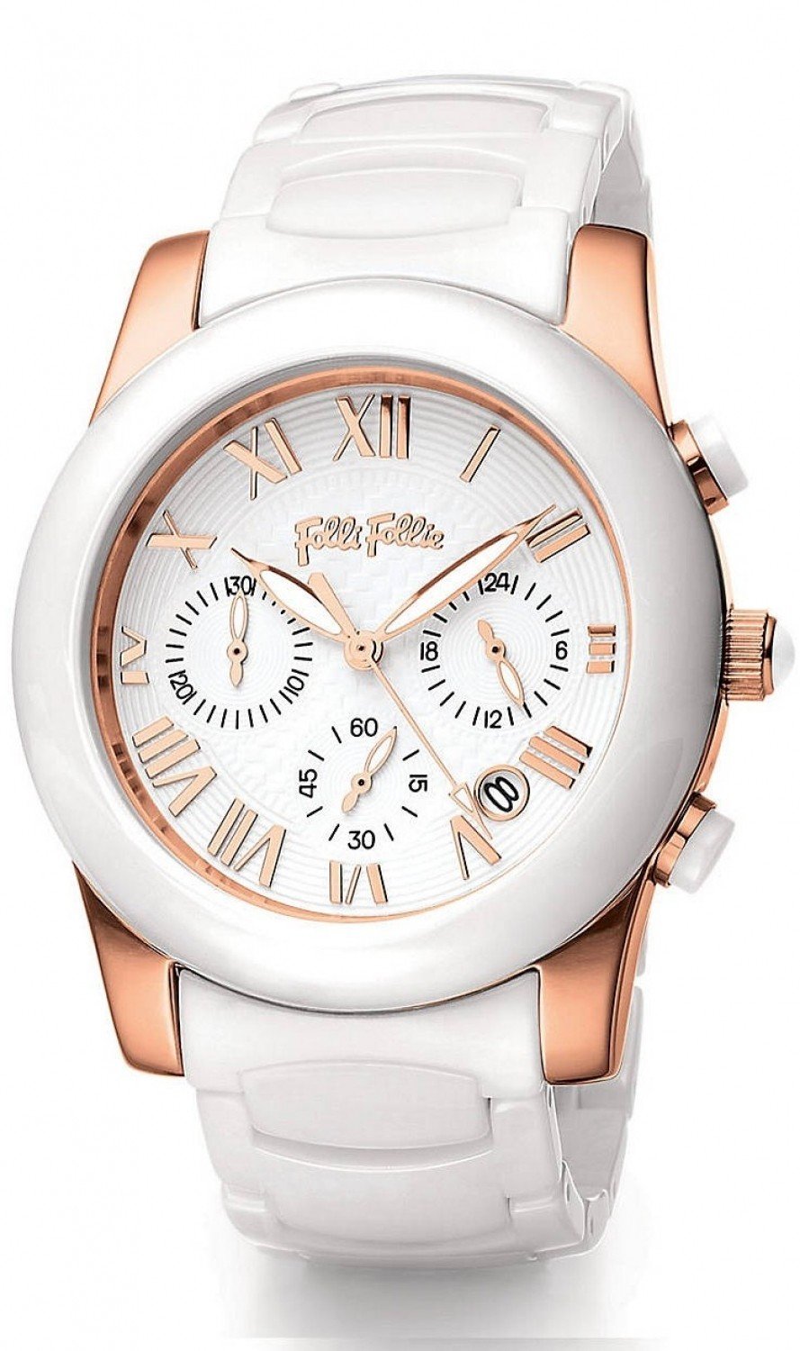 Đồng hồ FOLLI FOLLIE Ladies' White & Rose Gold Watch 42mm likewatch.com