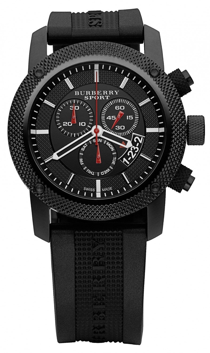 Đồng hồ Men's Swiss Black Rubber Strap BU7701, 44mm ✓ 